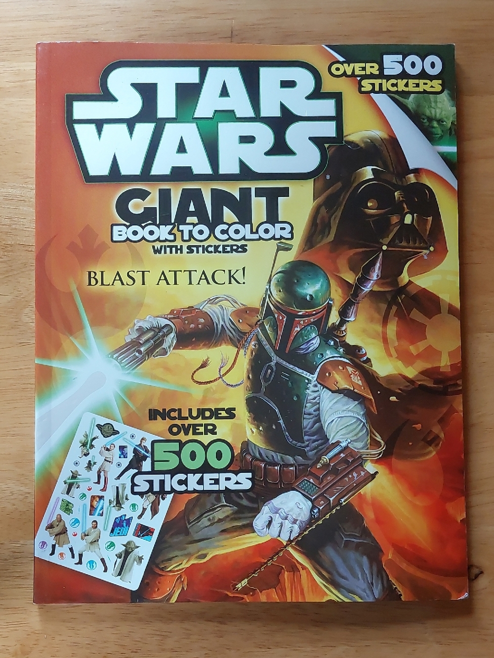 💚5/$25💚 Star Wars Giant Color Sticker Book New